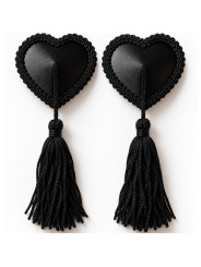 CHILIROSE CR 4897 CUBREPEZONES CORAZON CON BORLAS NEGRO
