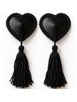 CHILIROSE CR 4897 CUBREPEZONES CORAZON CON BORLAS NEGRO