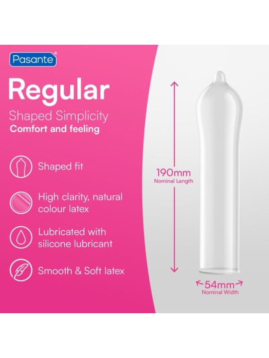 PASANTE CONDOM GAMA REGULAR 3 UNIDADES