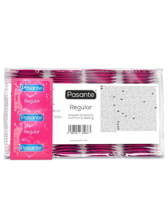 PASANTE CONDOM GAMA REGULAR 144 UNIDADES BOLSA