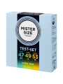 MISTER SIZE PACK MUESTRA PRESERVATIVOS TALLA 47 49 53 MM 3 UNIDADES