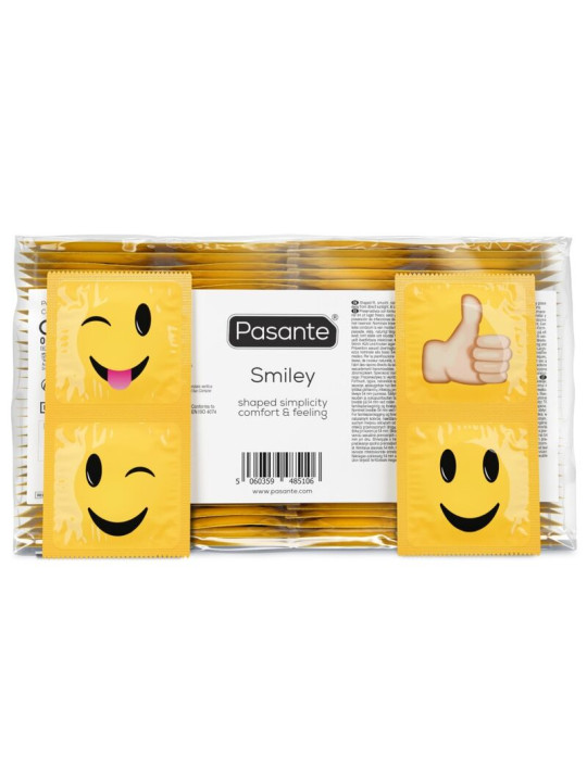 PASANTE PRESERVATIVOS SMILEY BOLSA 144 UNIDADES