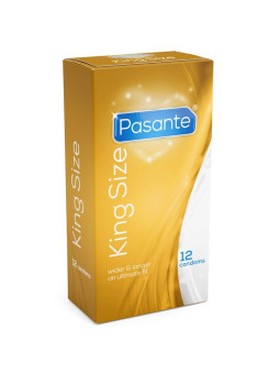 PASANTE PRESERVATIVOS KING MS LARGOS Y ANCHOS 12 UNIDADES