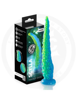 EPIC SCYLLA DILDO TENTACULO FINO FLUORESCENTE TAMANO GRANDE
