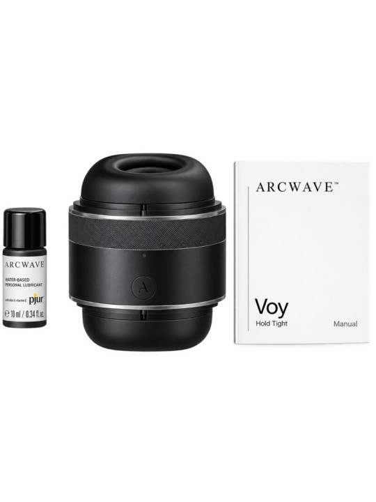 ARCWAVE VOY MASTURBADOR MASCULINO CON 8 AJUSTES DE PRESION NEGRO LUBRICANTE 10 ML INCLUIDO