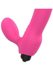BIX VIBRADOR DOBLE ESTIMULACIÓN PUNTO G Y CLÍTORIS ROSA DE LA MARCA OHMAMA VIBRATORS
