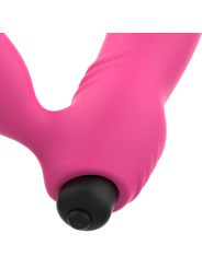 BIX VIBRADOR DOBLE ESTIMULACIÓN PUNTO G Y CLÍTORIS ROSA DE LA MARCA OHMAMA VIBRATORS