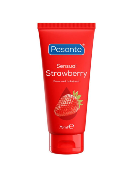 PASANTE SENSUAL STRAWBERRY LUBRICANTE INTIMO BASE AGUA SABOR FRESA 75 ML
