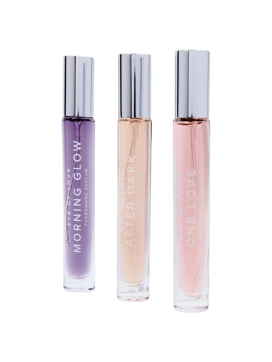 EYE OF LOVE EOL PHR PERFUME 10 ML SET 3 MORNING GLOW ONE LOVE AFTER DARK