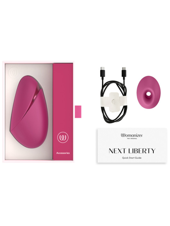 WOMANIZER NEXT LIBERTY ESTIMULADOR DE CLITORIS 3D PLEASURE AIR ROSA INTENSO
