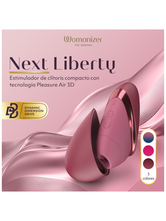WOMANIZER NEXT LIBERTY ESTIMULADOR DE CLITORIS 3D PLEASURE AIR BURDEOS