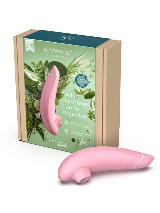 WOMANIZER PREMIUM ECO ESTIMULADOR DE CLITORIS POR SUCCION 12 NIVELES ROSA