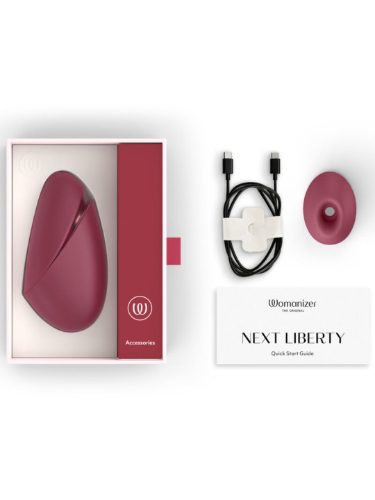 WOMANIZER NEXT ESTIMULADOR DE CLITORIS POR SUCCION 14 NIVELES BURDEOS