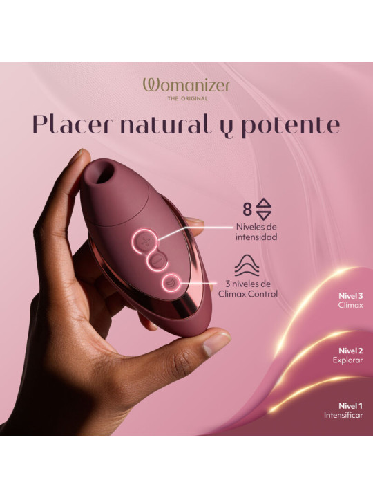 WOMANIZER NEXT ESTIMULADOR DE CLITORIS POR SUCCION 14 NIVELES BURDEOS