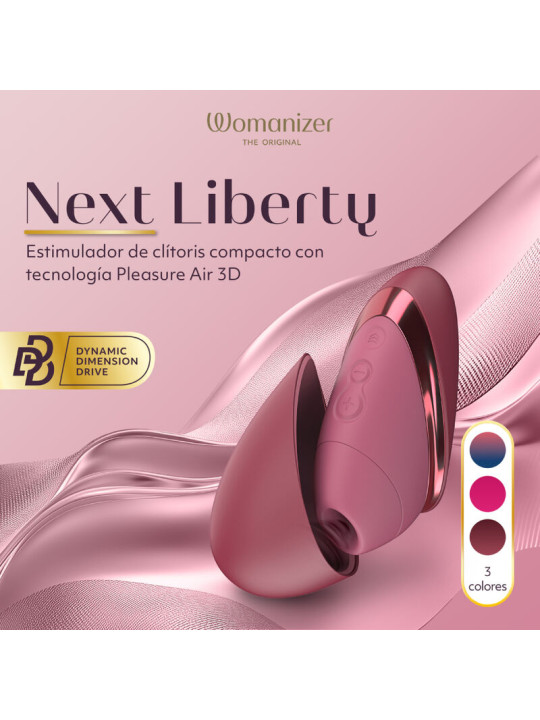 WOMANIZER NEXT ESTIMULADOR DE CLITORIS POR SUCCION 14 NIVELES BURDEOS