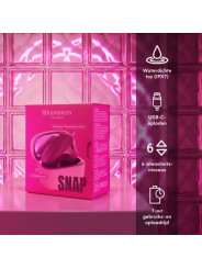 WOMANIZER SNAP ESTIMULADOR DE CLITORIS POR SUCCION 6 NIVELES BURDEOS