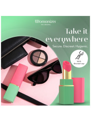 WOMANIZER BEAUTY ESTIMULADOR DE CLITORIS POR SUCCION 6 NIVELES VERDE Y ROSA