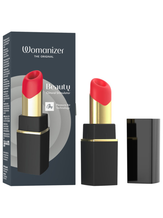 WOMANIZER BEAUTY ESTIMULADOR DE CLITORIS POR SUCCION 6 NIVELES NEGRO Y DORADO