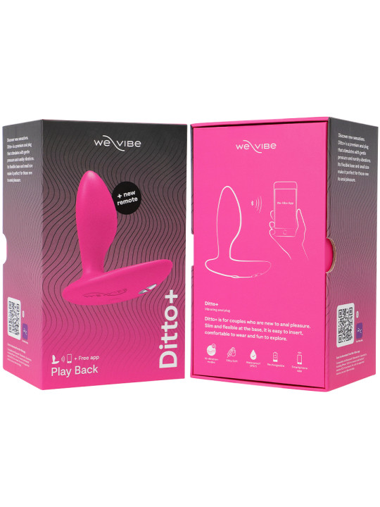 WE VIBE DITTO PLUG ANAL VIBRADOR ROSA