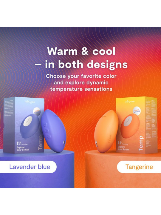 WE VIBE TEMP VIBRADOR CON FUNCION DE CALOR Y FRIO MANDARINA