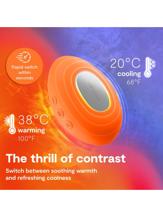 WE VIBE TEMP VIBRADOR CON FUNCION DE CALOR Y FRIO MANDARINA