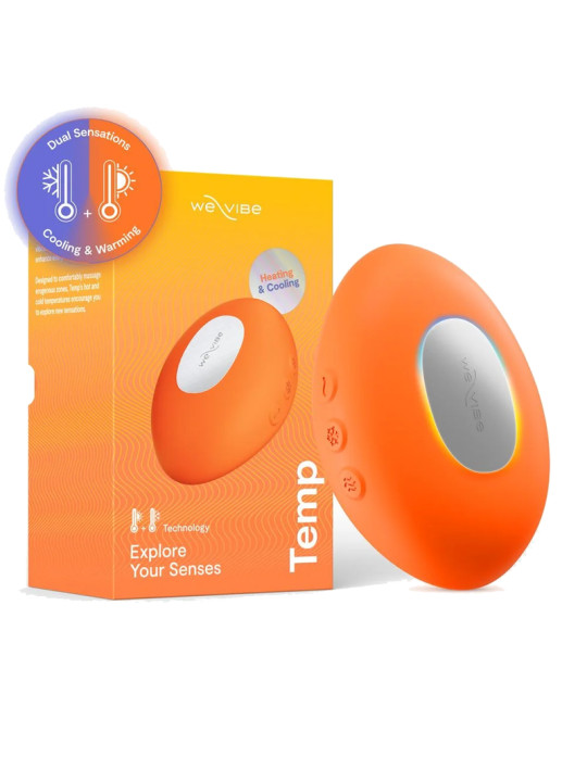 WE VIBE TEMP VIBRADOR CON FUNCION DE CALOR Y FRIO MANDARINA