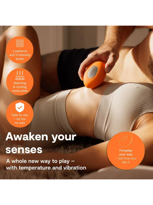 WE VIBE TEMP VIBRADOR CON FUNCION DE CALOR Y FRIO MANDARINA