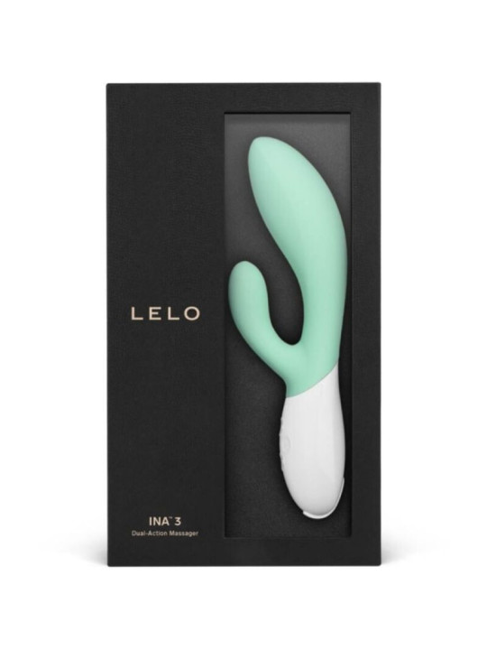 VIBRADOR RABBIT INA 3 DOBLE ACCIÓN SILICONA SUAVE DE LA MARCA LELO