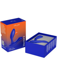 WE VIBE VECTOR MASAJEADOR DE PROSTATA CON DOBLE ESTIMULACION AZUL REAL