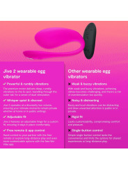 WE VIBE JIVE 2 VIBRADOR HUEVO PONIBLE ROSA ELECTRICO