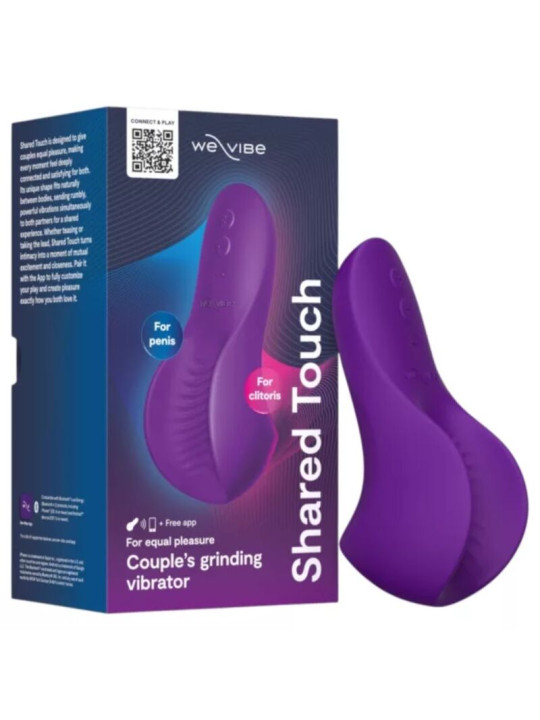 WE VIBE SHARED TOUCH VIBRADOR PARA PAREJAS DE DOBLE CARA PURPURA