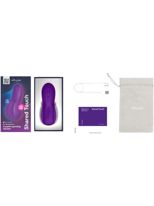 WE VIBE SHARED TOUCH VIBRADOR PARA PAREJAS DE DOBLE CARA PURPURA
