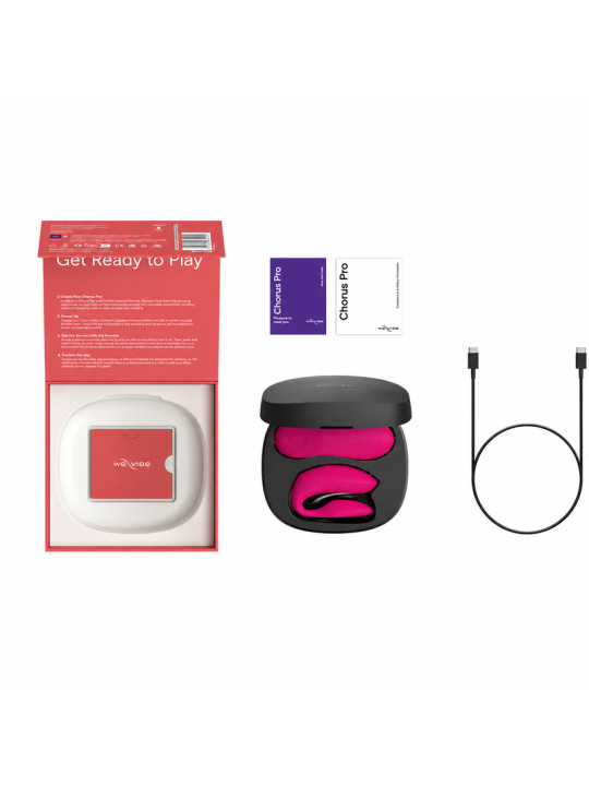 WE VIBE CHORUS PRO VIBRADOR PREMIUM PARA PAREJAS ROSA ELECTRICO