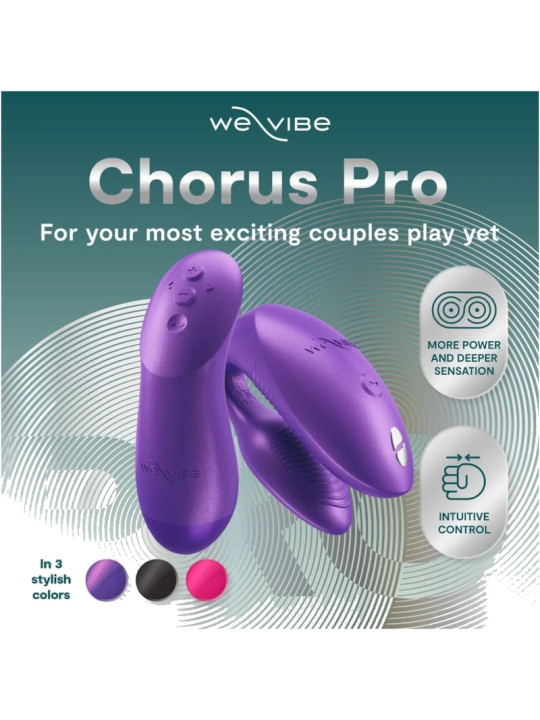 WE VIBE CHORUS PRO VIBRADOR PREMIUM PARA PAREJAS PURPURA COSMICO