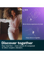 WE VIBE SYNC O VIBRADOR PARA PAREJAS CON ESTIMULACION ENVOLVENTE PURPURA CLARO