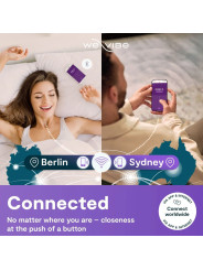 WE VIBE SYNC 2 VIBRADOR AJUSTABLE PARA PAREJAS VERDE TERCIOPELO