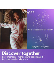 WE VIBE SYNC 2 VIBRADOR AJUSTABLE PARA PAREJAS VERDE TERCIOPELO