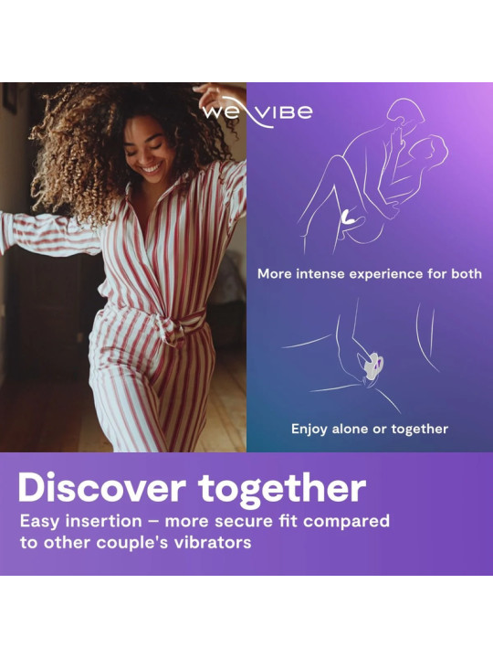 WE VIBE SYNC 2 VIBRADOR AJUSTABLE PARA PAREJAS VERDE TERCIOPELO