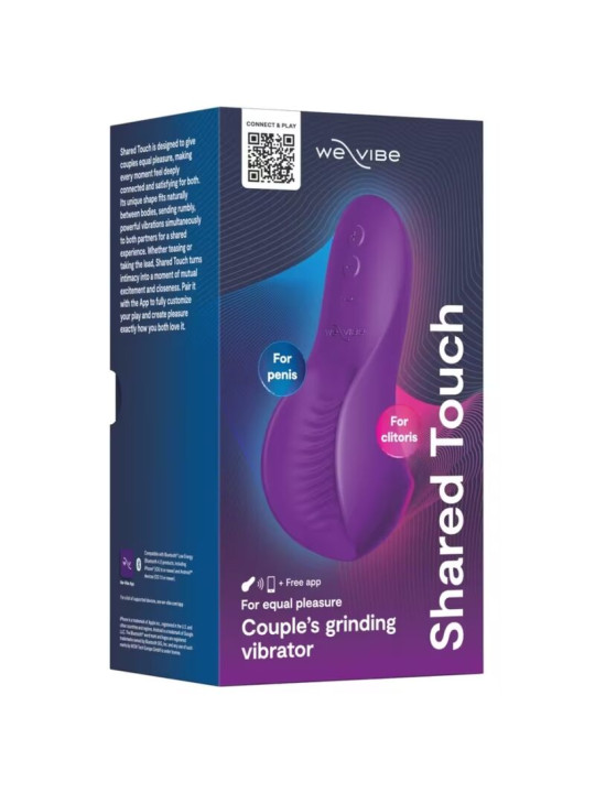 WE VIBE SHARED TOUCH VIBRADOR PARA PAREJAS DE DOBLE CARA PURPURA