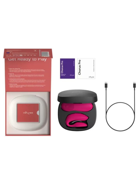 WE VIBE CHORUS PRO VIBRADOR PREMIUM PARA PAREJAS ROSA ELECTRICO