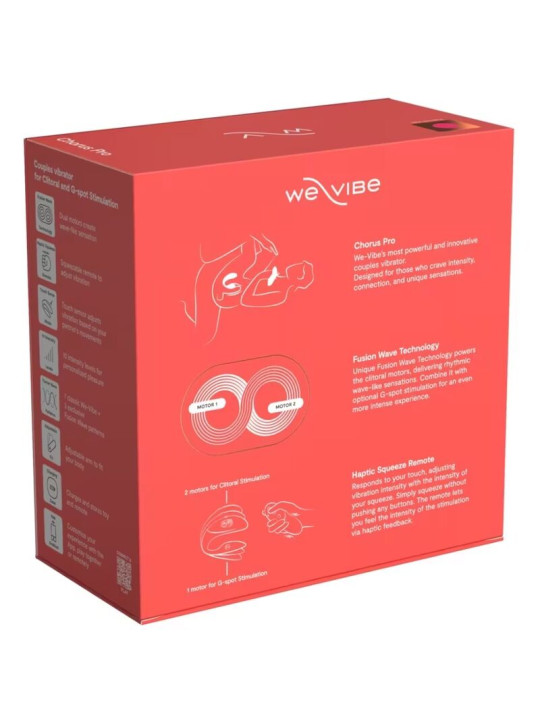 WE VIBE CHORUS PRO VIBRADOR PREMIUM PARA PAREJAS ROSA ELECTRICO