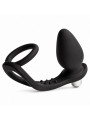 ROCKS OFF RO ZEN ESTIMULADOR PROSTATICO VIBRADOR CON DOBLE ANILLO 7 VELOCIDADES NEGRO