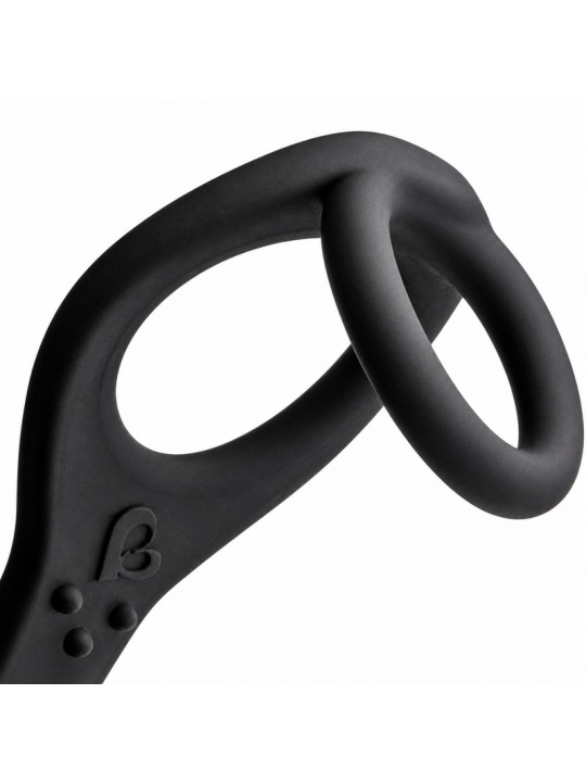 ROCKS OFF RO ZEN ESTIMULADOR PROSTATICO VIBRADOR CON DOBLE ANILLO 7 VELOCIDADES NEGRO