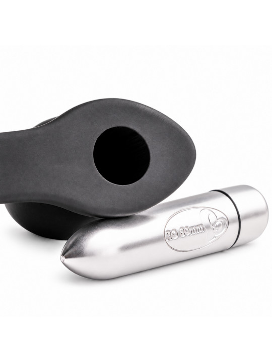 ROCKS OFF RO ZEN ESTIMULADOR PROSTATICO VIBRADOR CON DOBLE ANILLO 7 VELOCIDADES NEGRO