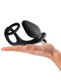 ROCKS OFF RO ZEN ESTIMULADOR PROSTATICO VIBRADOR CON DOBLE ANILLO 7 VELOCIDADES NEGRO