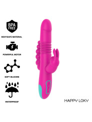 VIBRADOR DONALD TRIPLE ESTIMULACIÓN ANAL, PUNTO G Y CLÍTORIS DE LA MARCA HAPPY LOKY