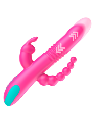 VIBRADOR DONALD TRIPLE ESTIMULACIÓN ANAL, PUNTO G Y CLÍTORIS DE LA MARCA HAPPY LOKY