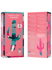 VIBRADOR DONALD TRIPLE ESTIMULACIÓN ANAL, PUNTO G Y CLÍTORIS DE LA MARCA HAPPY LOKY