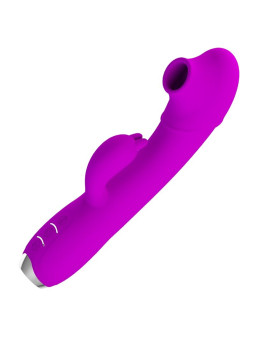 VIBRADOR SUCCIONADOR RECARGABLE PRETTY LOVE MORADO DE LA MARCA PRETTY LOVE C-TYPE