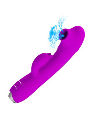 VIBRADOR SUCCIONADOR RECARGABLE PRETTY LOVE MORADO DE LA MARCA PRETTY LOVE C-TYPE